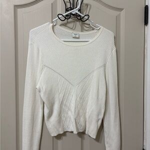 Abercrombie & Fitch Cream Knit Top